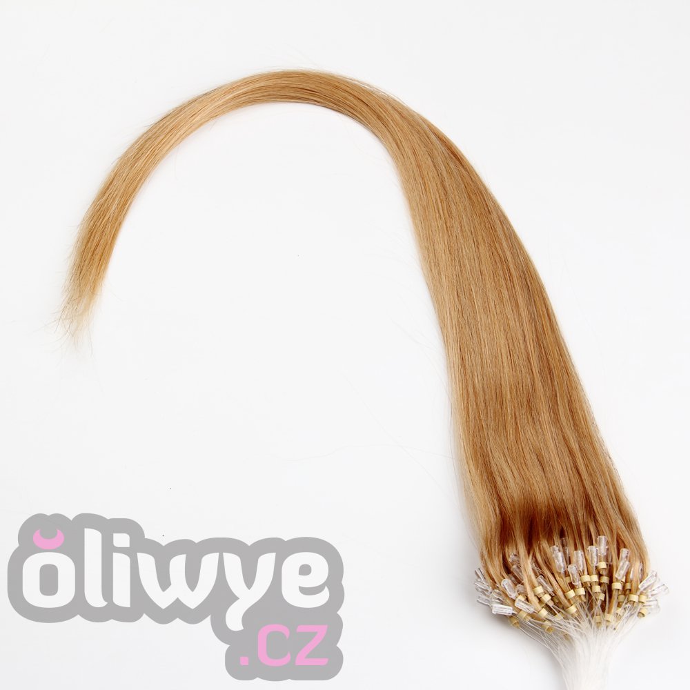 vlasy micro ring easy rings 50cm #16 blond 100 pramenů remy